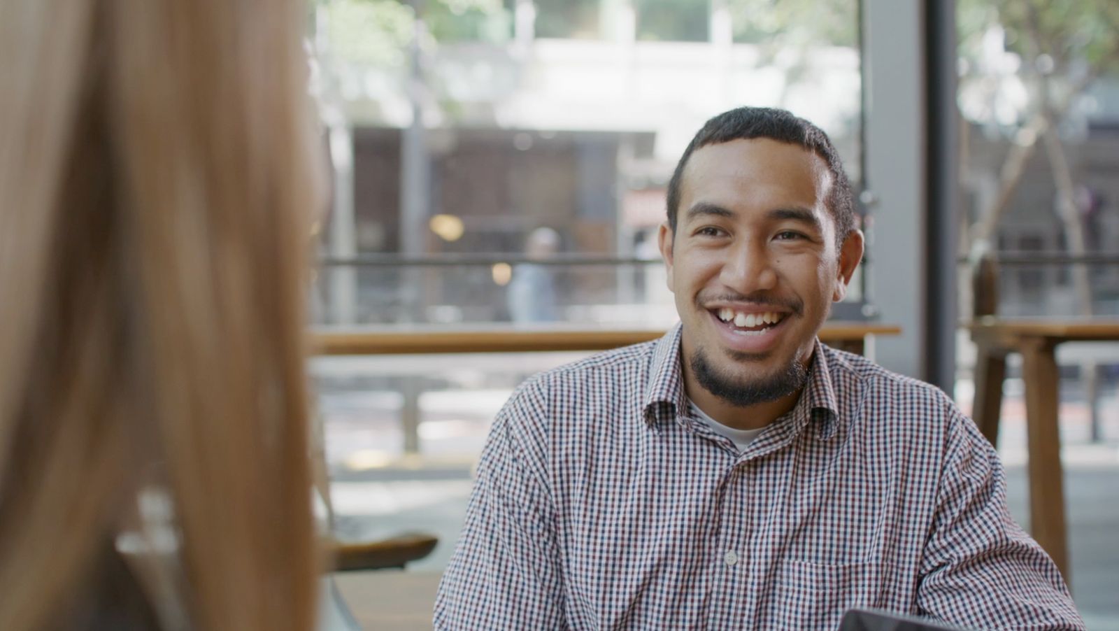 Video still from our Randstad project